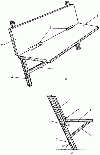 Складная скамейка чертеж