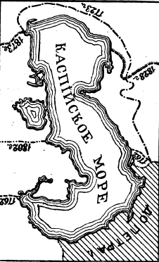 Карта каспийского моря ф и соймонова год