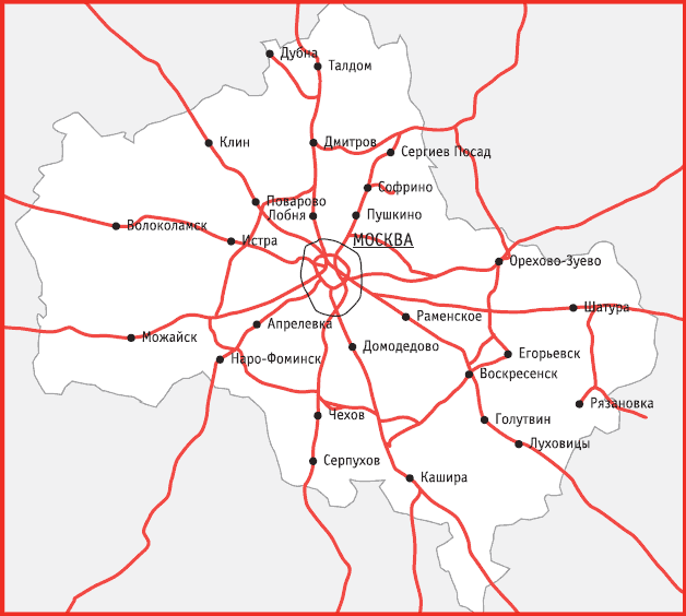 Талдом город карта