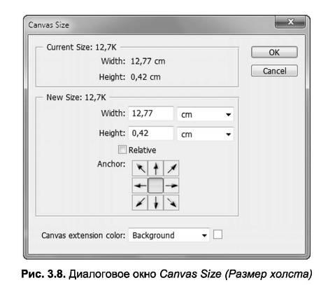 Как сделать размер холста по размеру изображения фотошоп