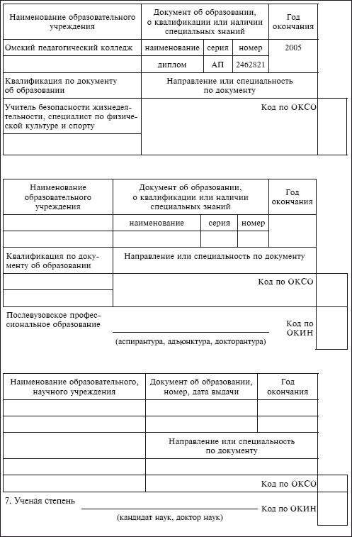 Т 2гс мс образец заполнения