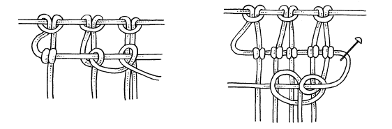 Макраме брида схема
