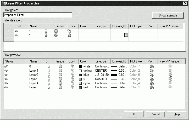 Новый слой не соответствует текущему фильтру слоя autocad