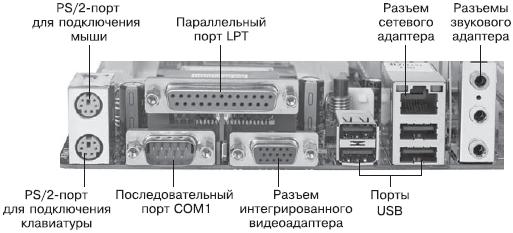 На задней панели компьютера расположен 25 ти контактный разъем типа папа что это