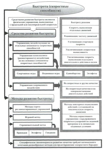 Скоростные качества необходимы схема